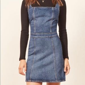 New Reformation Parker Denim Dress Size 10